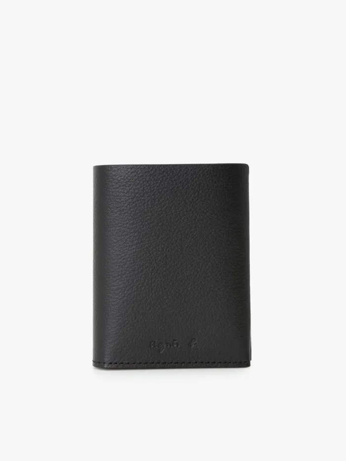 Agns B Small Leather Goods MenWomen Black Twotone Leather Wallet