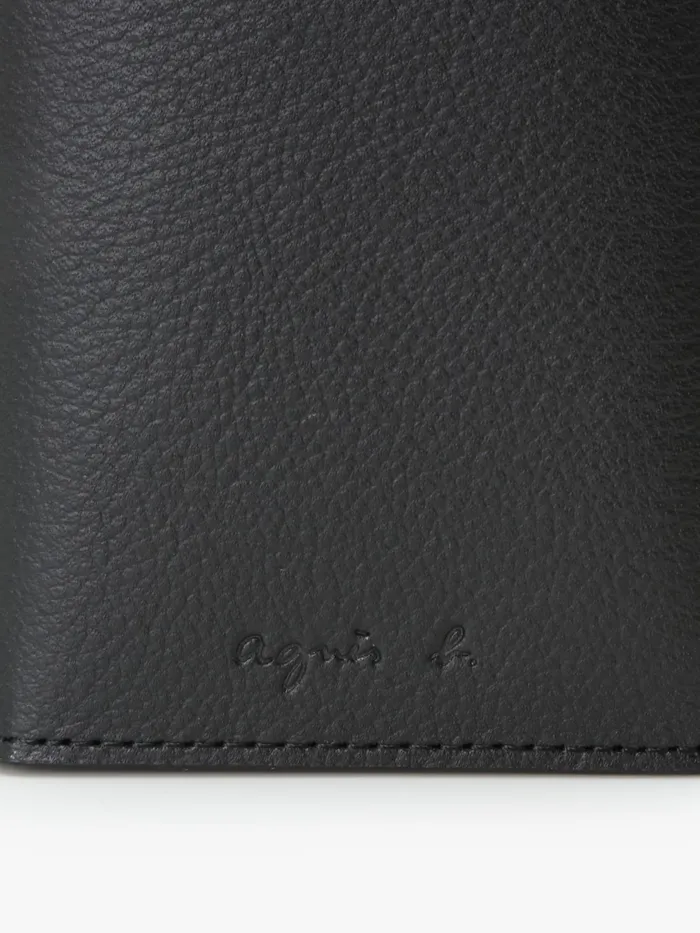 Agns B Small Leather Goods MenWomen Black Twotone Leather Wallet
