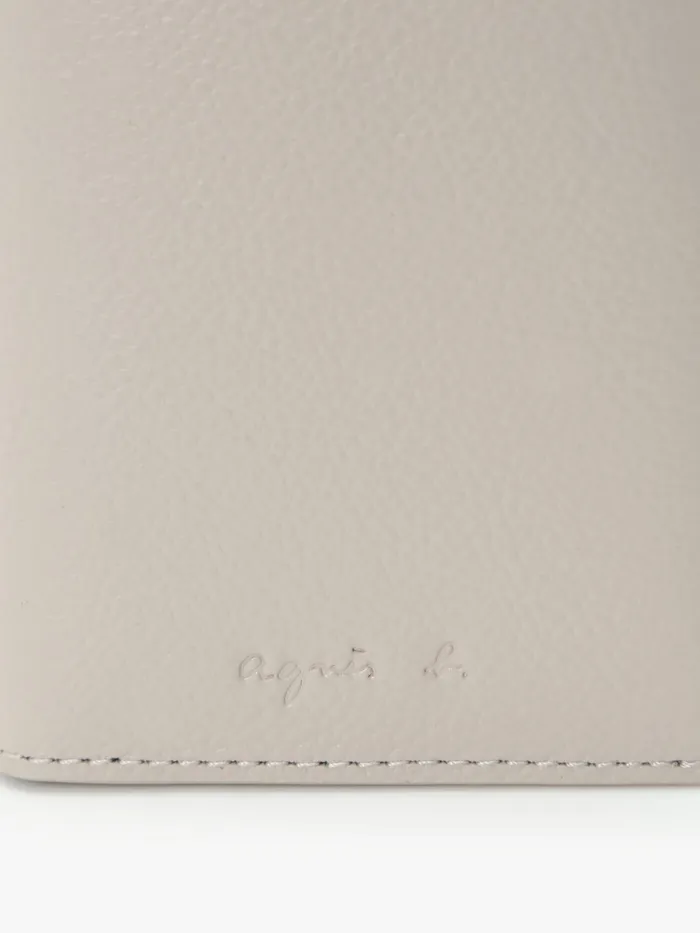 Agns B Small Leather Goods MenWomen Green And Beige Leather Wallet