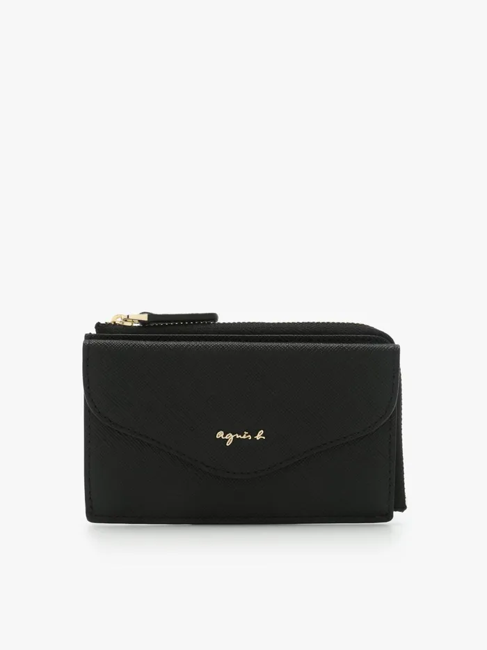 Agns B Small Leather Goods Women Black Leather Cardholder