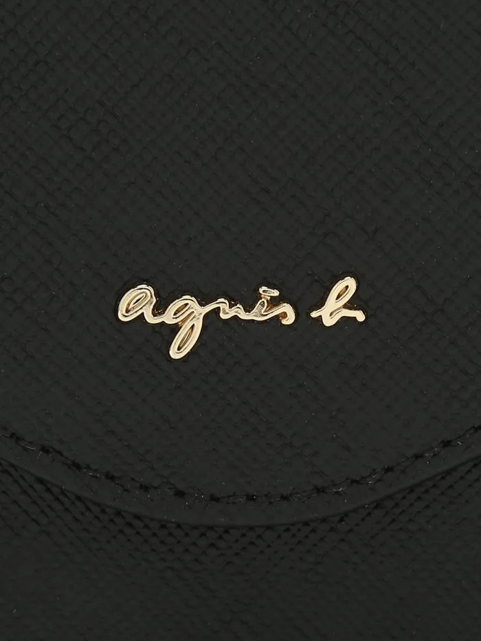 Agns B Small Leather Goods Women Black Leather Cardholder