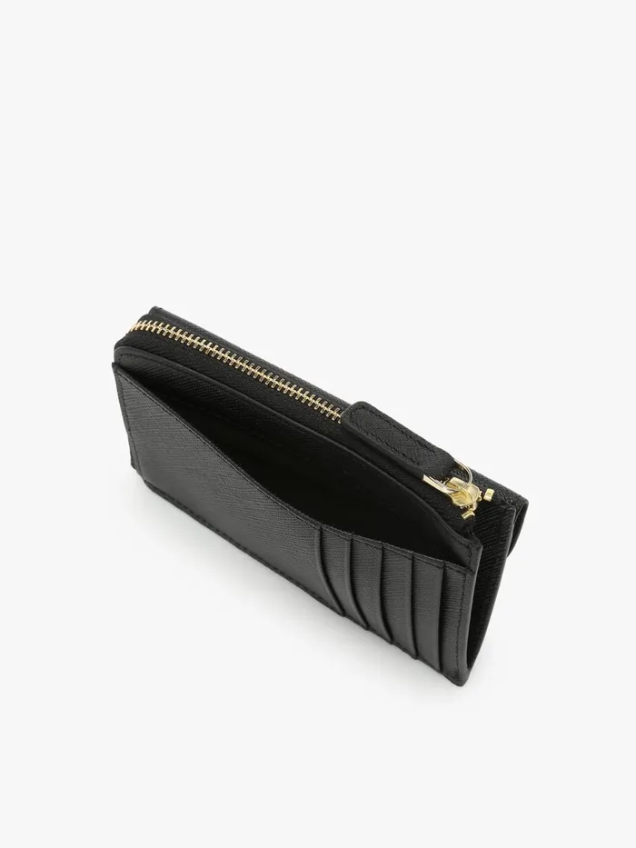 Agns B Small Leather Goods Women Black Leather Cardholder