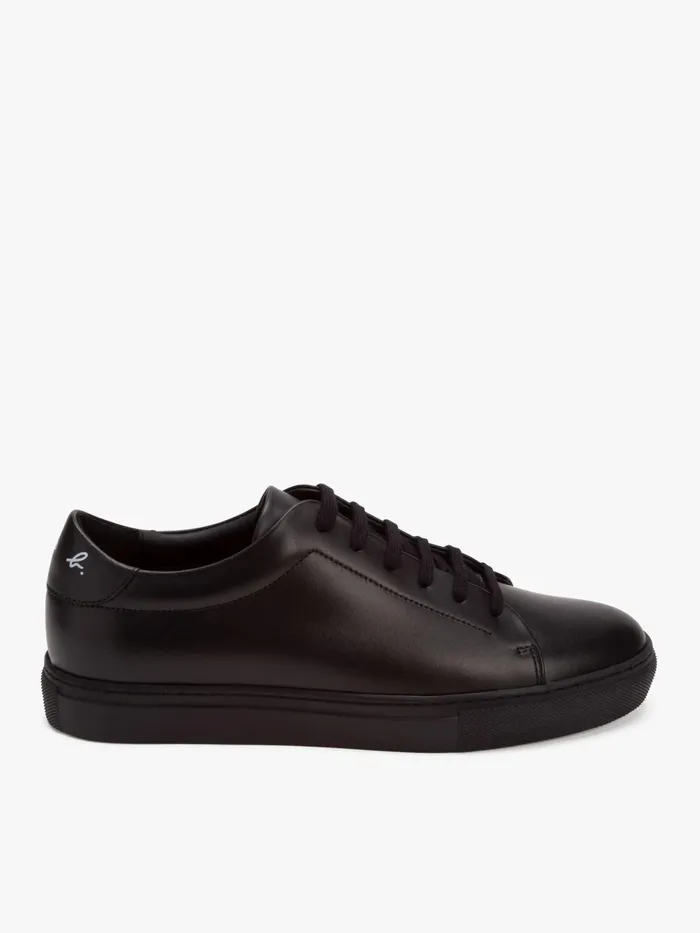 Agns B Sneakers WomenMen Black Baptiste Plonge Lambskin Leather Trainers