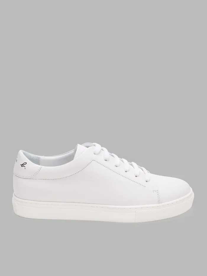 Agns B Sneakers WomenMen White Baptiste Plonge Lambskin Leather Trainers