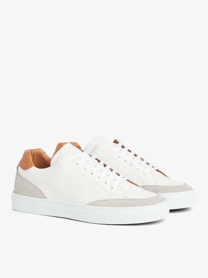 Agns B Sneakers Women White Leather Charlie Sneakers