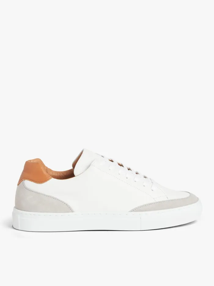 Agns B Sneakers Women White Leather Charlie Sneakers