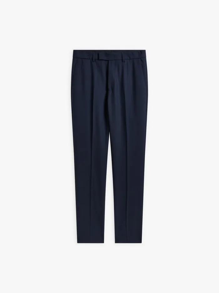 Agns B Suits Men Blue Wool Slim Fit Lucky Trousers