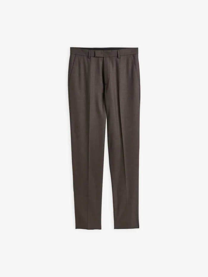 Agns B Suits Men Chocolat Worsted Wool Lucas Trousers