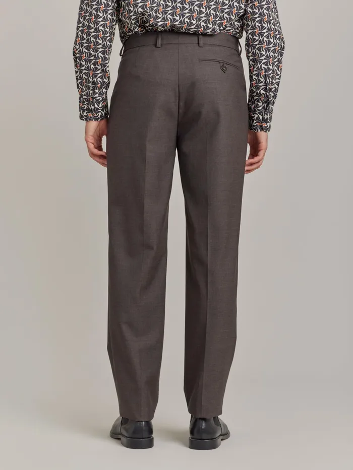 Agns B Suits Men Chocolat Worsted Wool Lucas Trousers