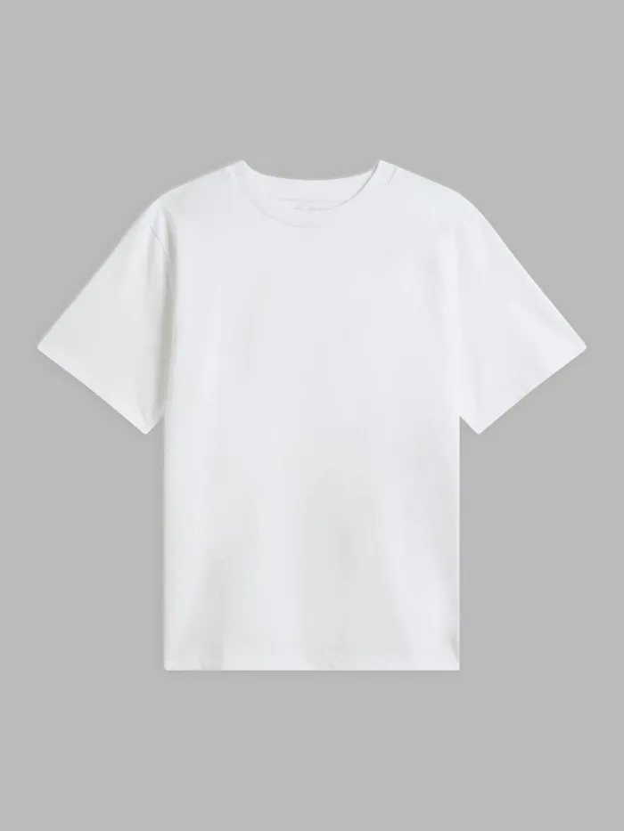 Agns B Tshirts and Polo Shirts Men White Mark Cotton Jersey Tshirt