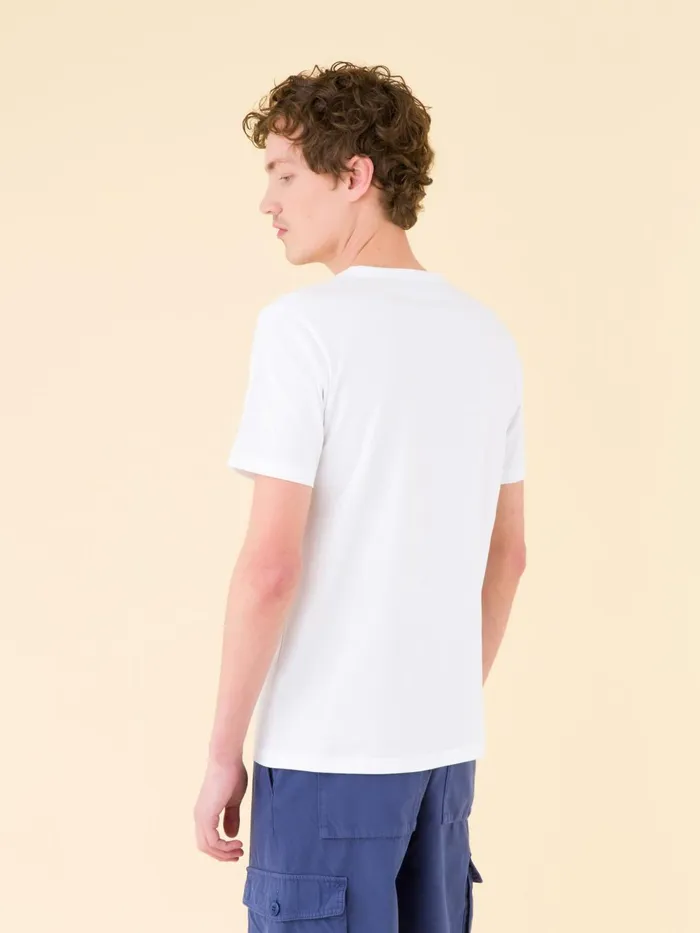 Agns B Tshirts and Polo Shirts Men White Short Sleeves Coulos 034agns B034 Tshirt