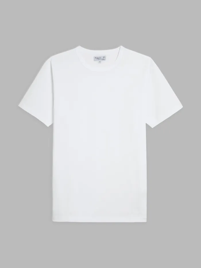 Agns B Tshirts and Polo Shirts Men White Short Sleeves Coulos Tshirt
