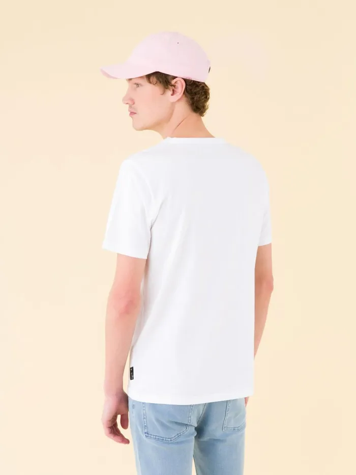 Agns B Tshirts and Polo Shirts Men White Short Sleeves Coulos Tshirt
