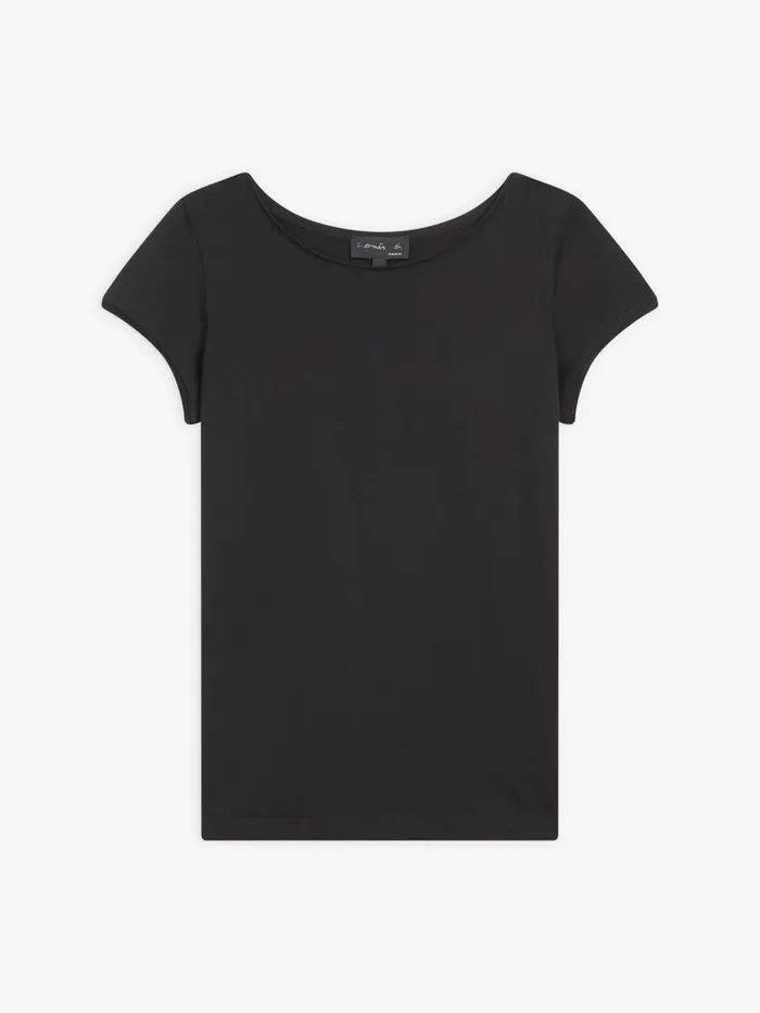 Agns B Tshirts and Tank Tops Women Black Cotton Jersey Australie Tshirt