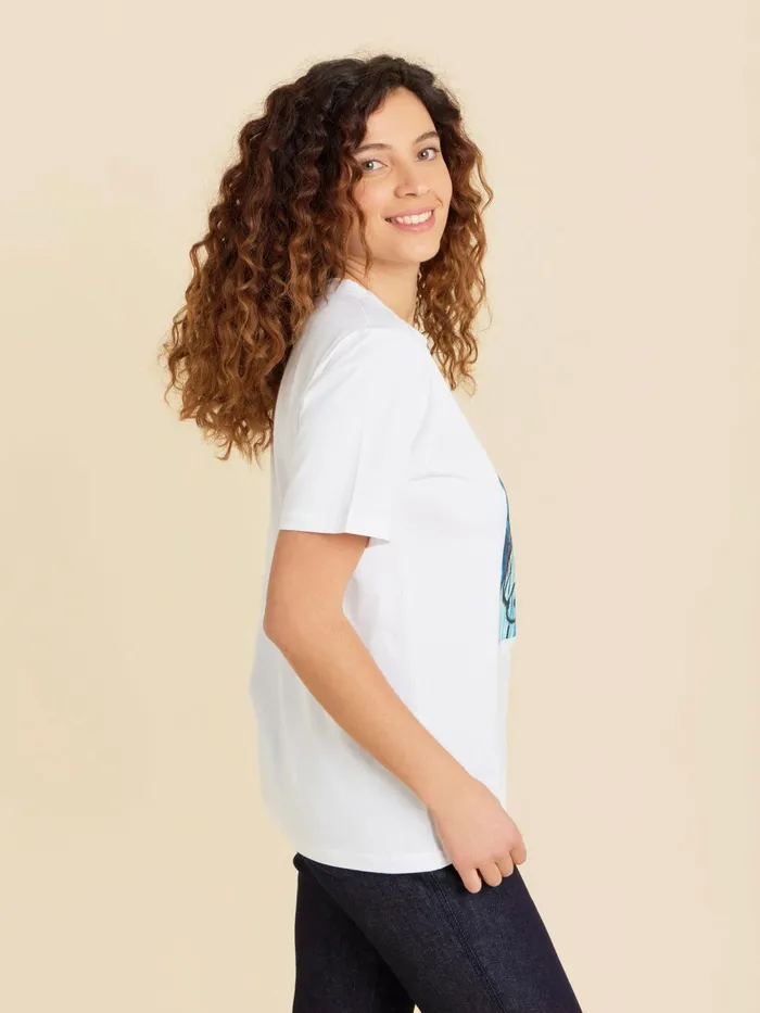 Agns B Tshirts and Tank Tops WomenMen White Le Mixte Tshirt Artist Mathieus Mestio