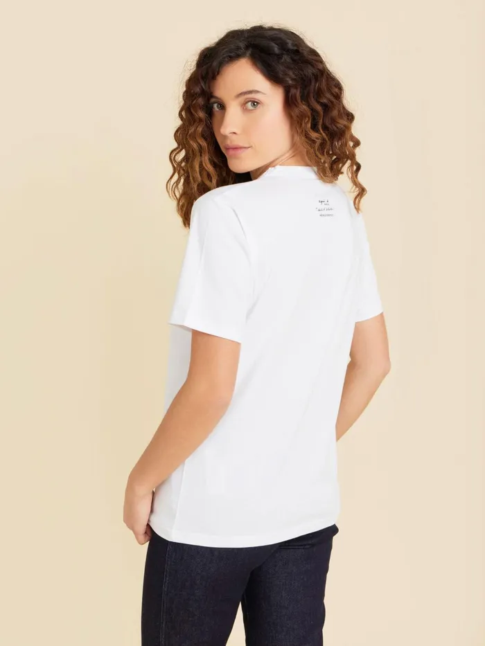 Agns B Tshirts and Tank Tops WomenMen White Le Mixte Tshirt Artist Mathieus Mestio