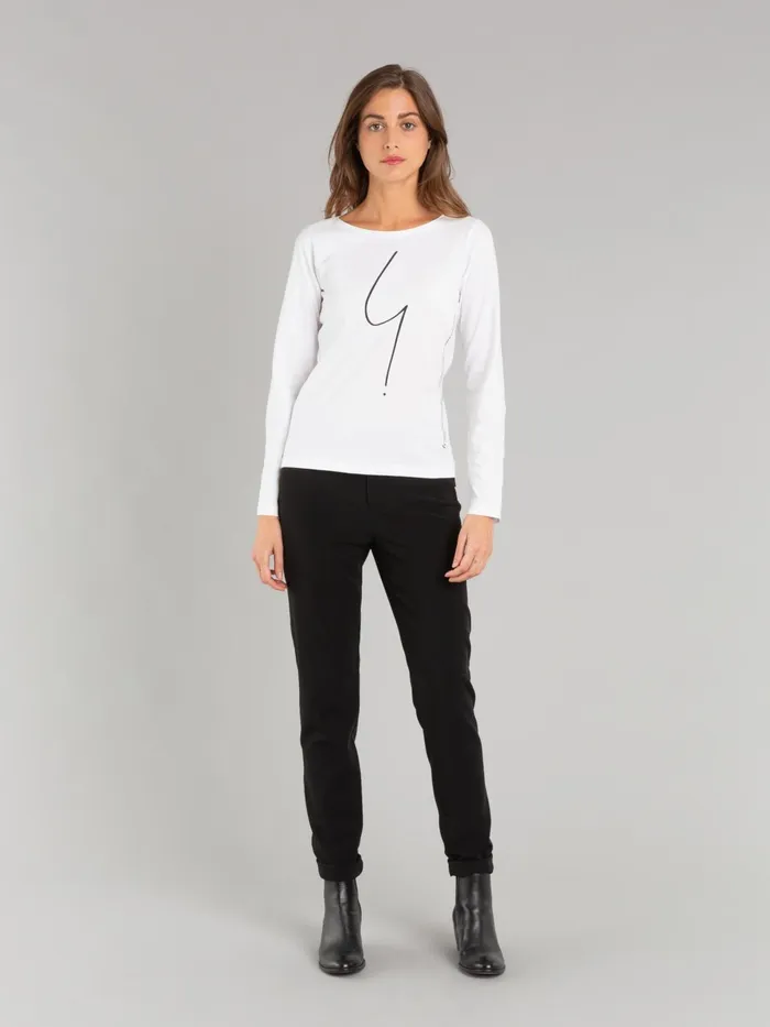 Agns B Tshirts and Tank Tops Women White Long Sleeves Australie 034irony034 Tshirt