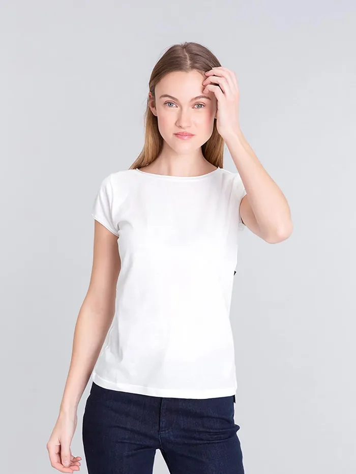 Agns B Tshirts and Tank Tops Women White Short Sleeve Australia Tshirt
