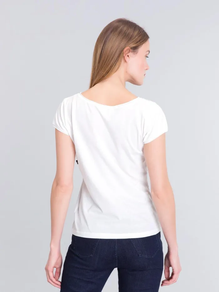 Agns B Tshirts and Tank Tops Women White Short Sleeve Australia Tshirt