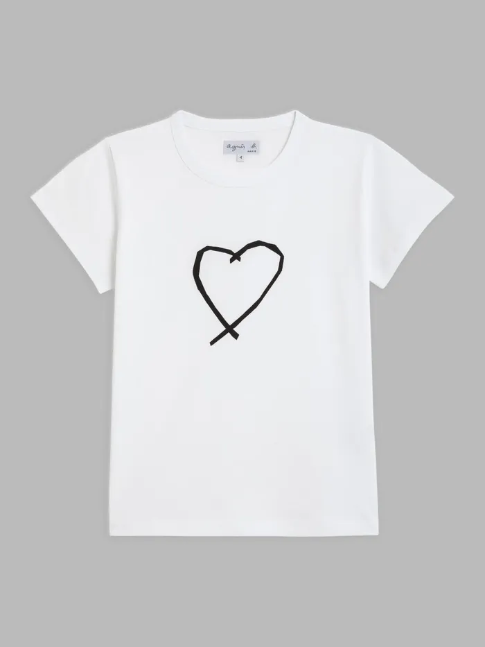 Agns B Tshirts and Tank Tops Women White Short Sleeves Brando Sarajevo Heart Tshirt Agns B Tshirts and Tank Tops Women White Short Sleeves Brando Sarajevo Heart Tshirt