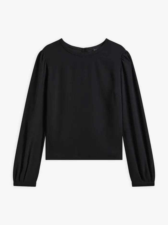 Agns B Tops and Shirts Women Black Polyester Top