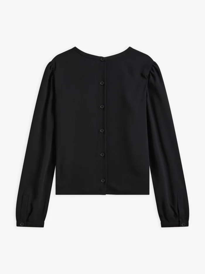 Agns B Tops and Shirts Women Black Polyester Top