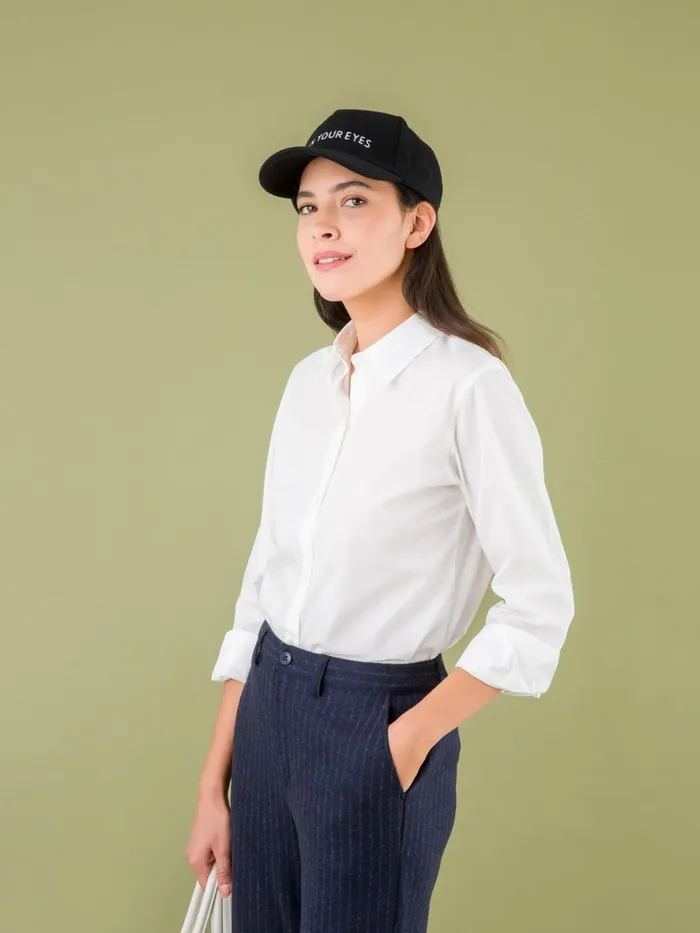 Agns B Tops and Shirts Women Jasmine White 100 Cotton Shirt
