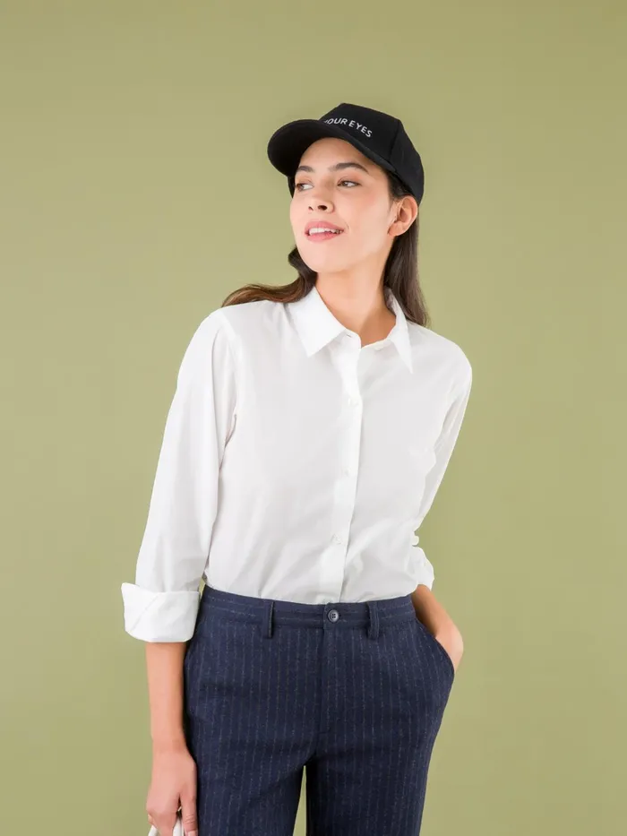 Agns B Tops and Shirts Women Jasmine White 100 Cotton Shirt