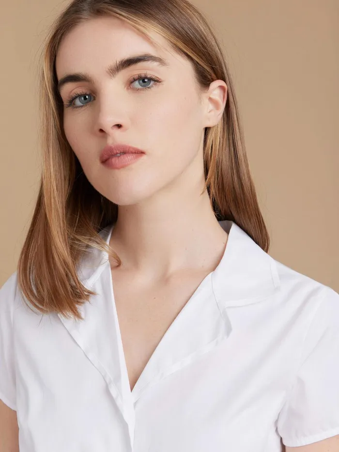 Agns B Tops and Shirts Women White Cotton Liseron Shirt