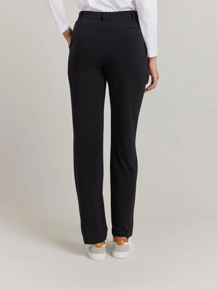 Agns B Trousers and Jeans Women Black Crpe Jersey Boy Trousers