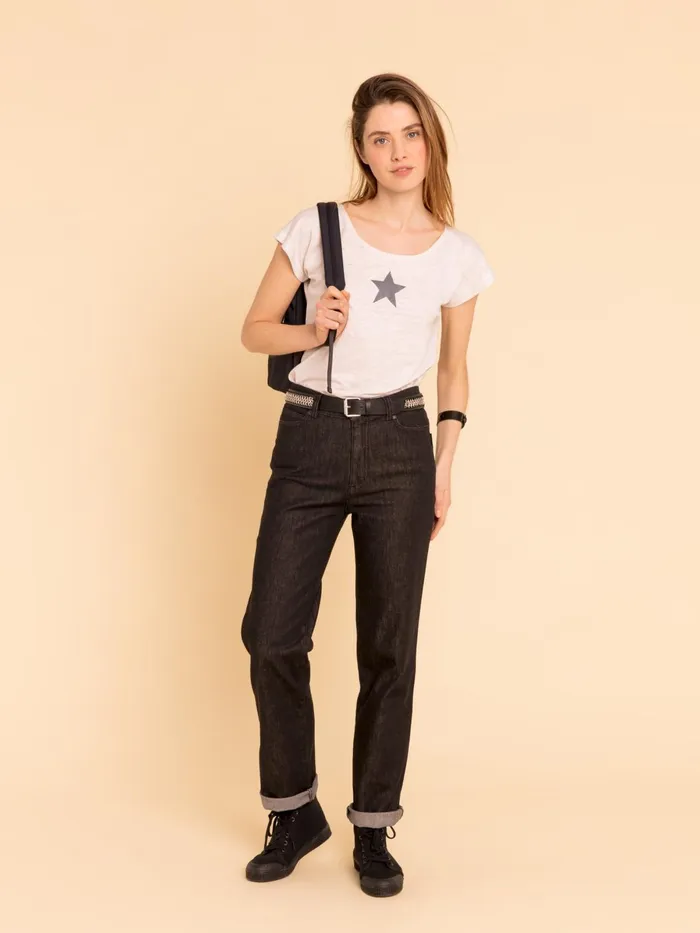 Agns B Trousers and Jeans Women Heather Black 2 Regular Jeans