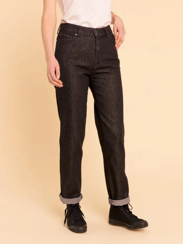Agns B Trousers and Jeans Women Heather Black 2 Regular Jeans