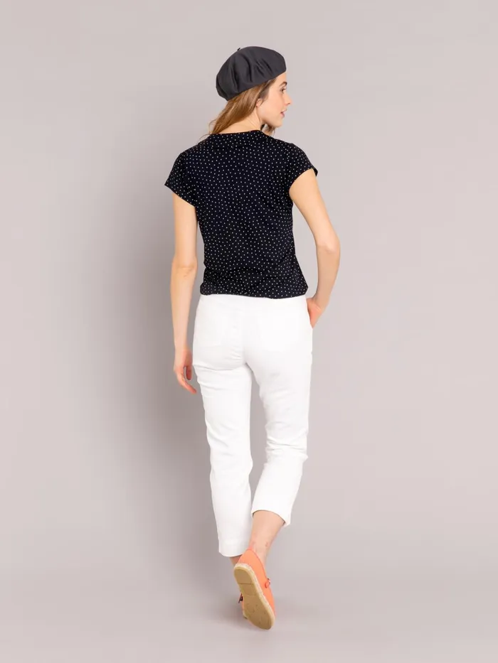 Agns B Trousers and Jeans Women White 78length Marilyn Jeans