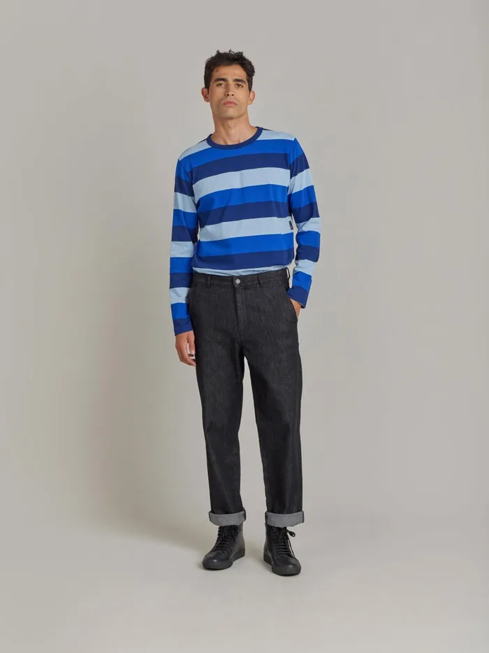 Agns B Trousers Men Black Cotton Trousers