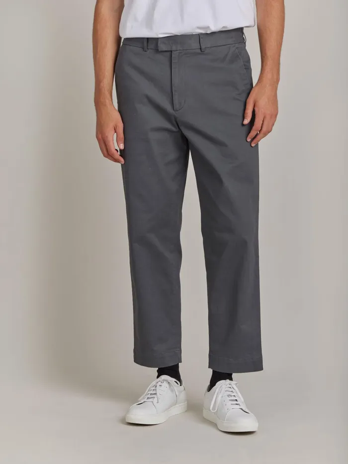 Agns B Trousers Men Grey Cotton Jami Trousers