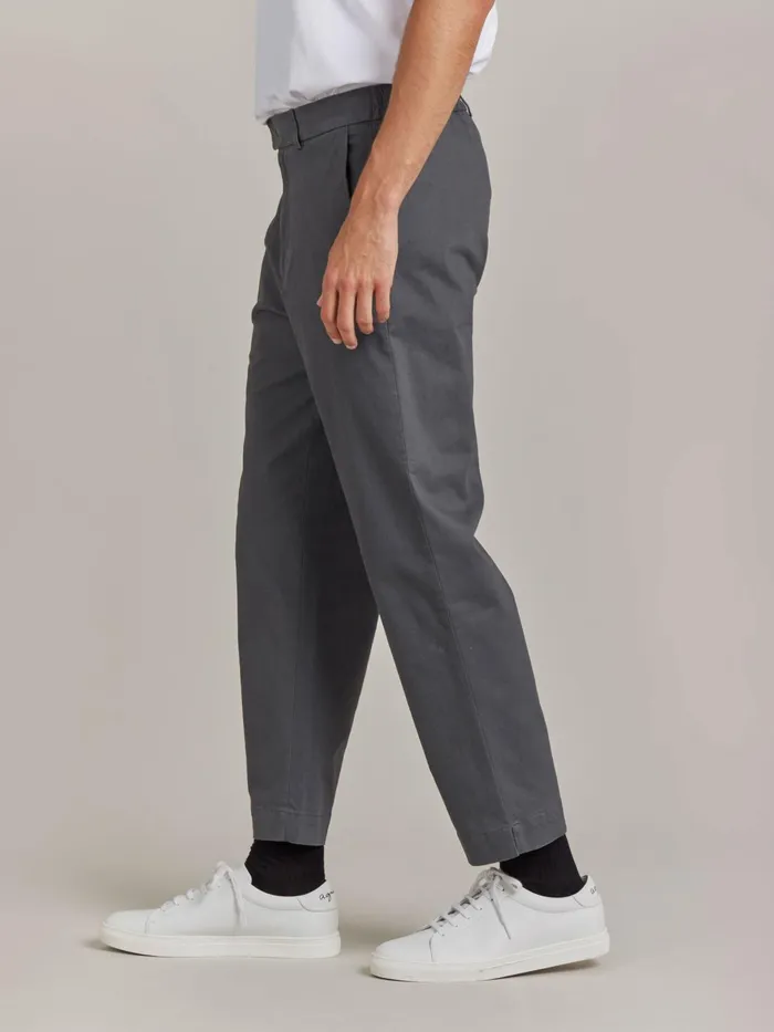 Agns B Trousers Men Grey Cotton Jami Trousers
