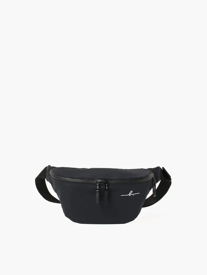 Agns B Waist Bags Men Black Nylon Bum Bag
