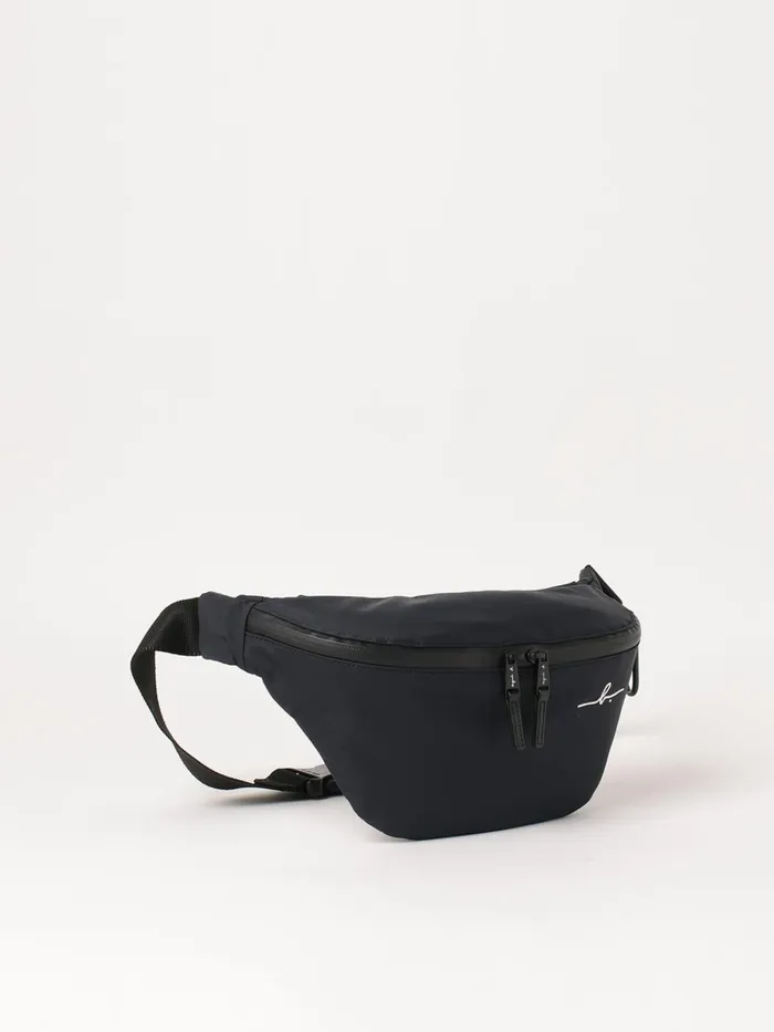 Agns B Waist Bags Men Black Nylon Bum Bag