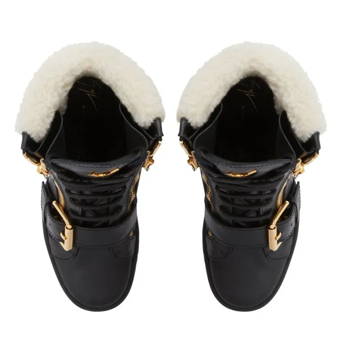 Aitana Wedge Black Women Giuseppe Zanotti Sneakers