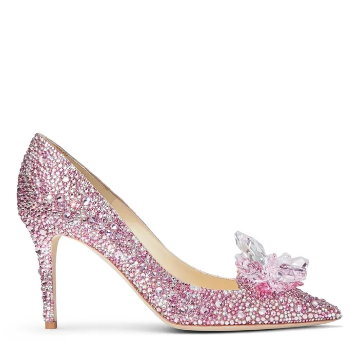 Alia Rose Mix Suede And Crystal Covered Pointy Toe Pumps Rose Mix Women JIMMY CHOO Pumps Alia Rose Mix Suede And Crystal Covered Pointy Toe Pumps Rose Mix Women JIMMY CHOO Pumps
