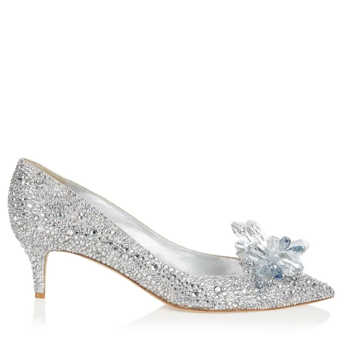 Allure Crystal Covered Pointy Toe Pumps Crystal Women JIMMY CHOO Pumps