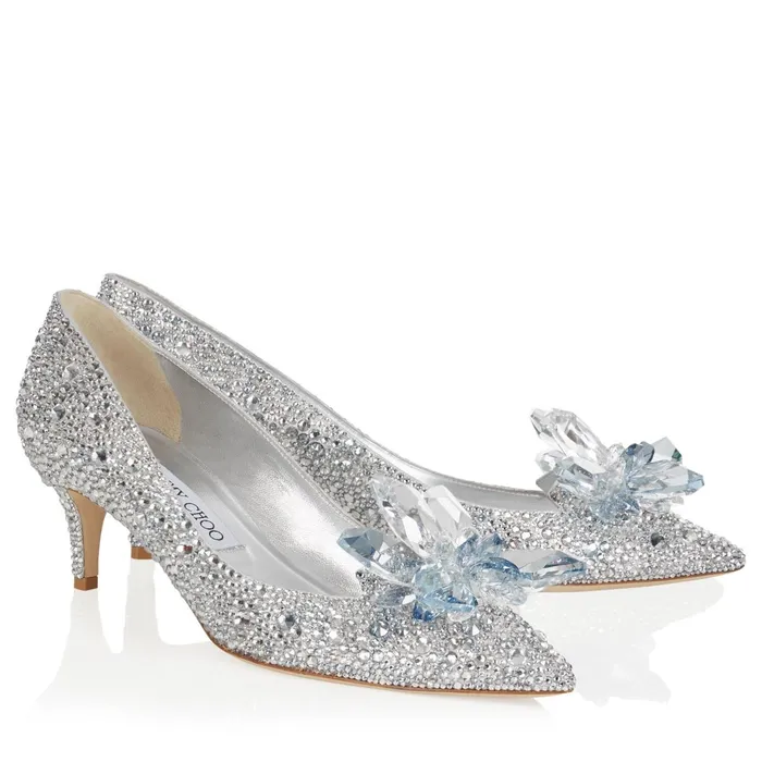 Allure Crystal Covered Pointy Toe Pumps Crystal Women JIMMY CHOO Pumps