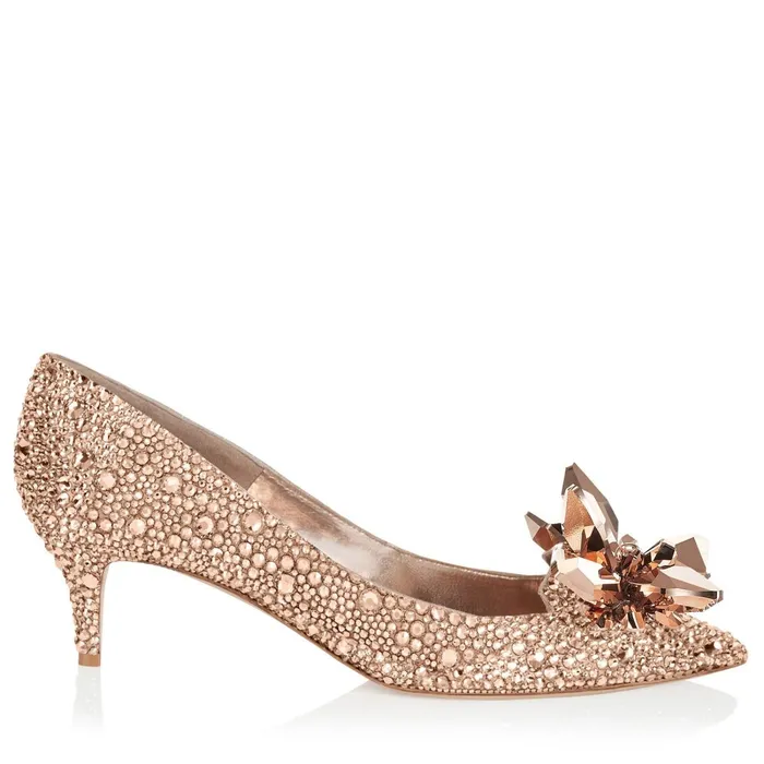 Allure Rose Gold Crystal Covered Pointy Toe Pumps Rose Gold Women JIMMY CHOO Pumps Allure Rose Gold Crystal Covered Pointy Toe Pumps Rose Gold Women JIMMY CHOO Pumps