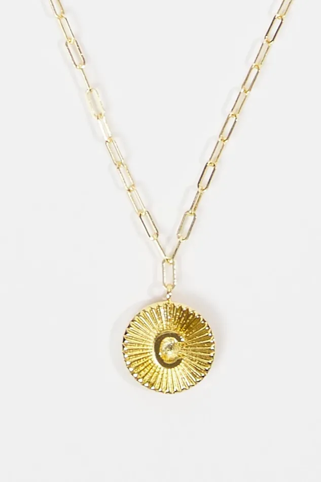 Altar039d State 18K Gold Paperclip Burst Monogram Pendant Necklace 8211 C Women Jewelry Altar039d State 18K Gold Paperclip Burst Monogram Pendant Necklace 8211 C Women Jewelry