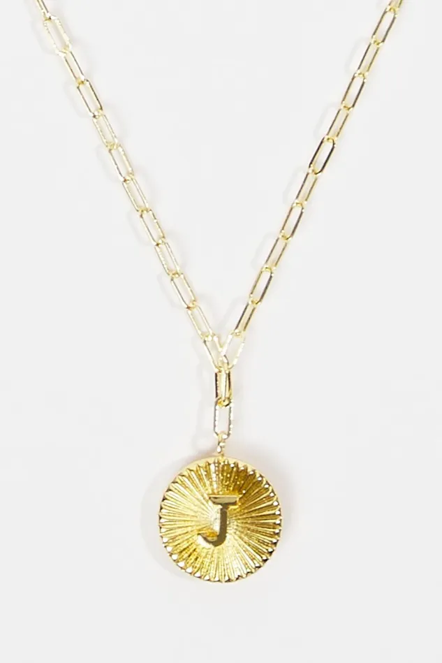 Altar039d State 18K Gold Paperclip Burst Monogram Pendant Necklace 8211 J Women Jewelry Altar039d State 18K Gold Paperclip Burst Monogram Pendant Necklace 8211 J Women Jewelry