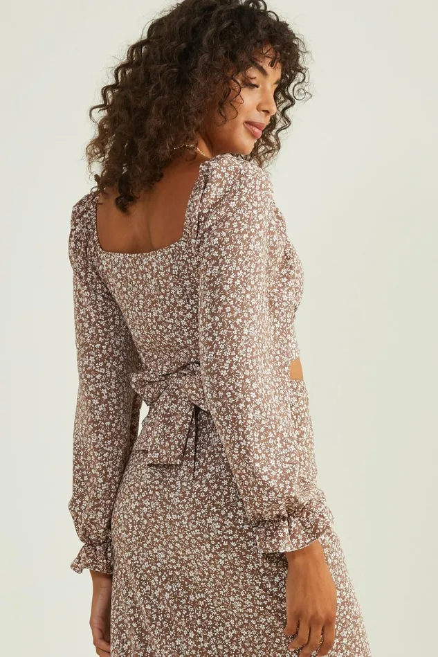 Altar039d State Amora Tie Back Top Women Matching Sets