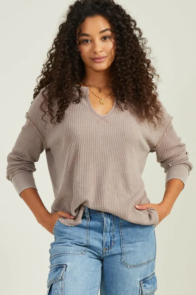 Altar039d State Anna Thermal Tunic Top Women Blouses