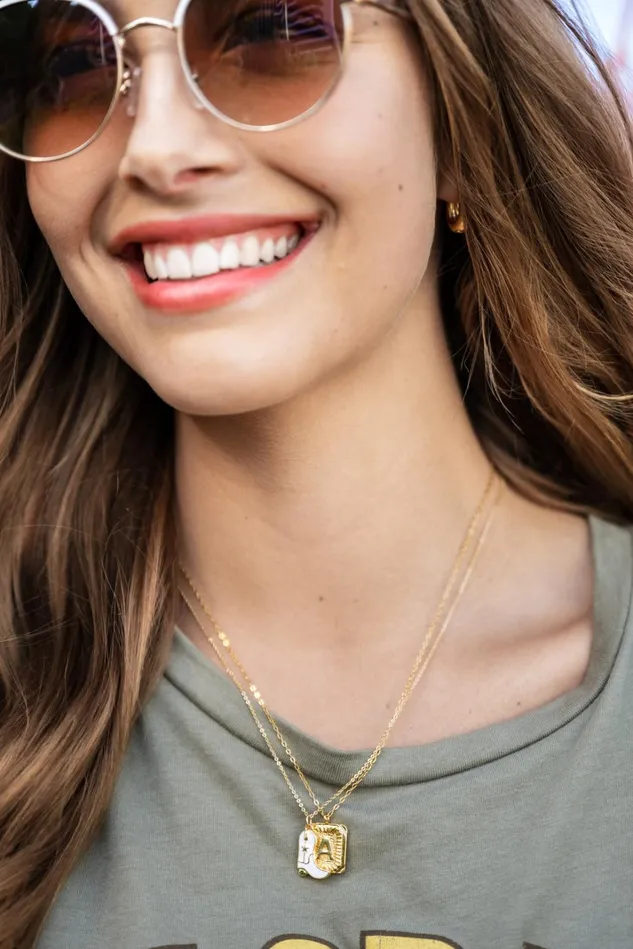 Altar039d State Burst Tag Monogram Necklace 8211 A Women Jewelry