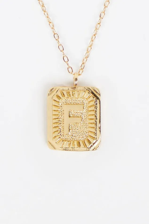 Altar039d State Burst Tag Monogram Necklace 8211 F Women Jewelry