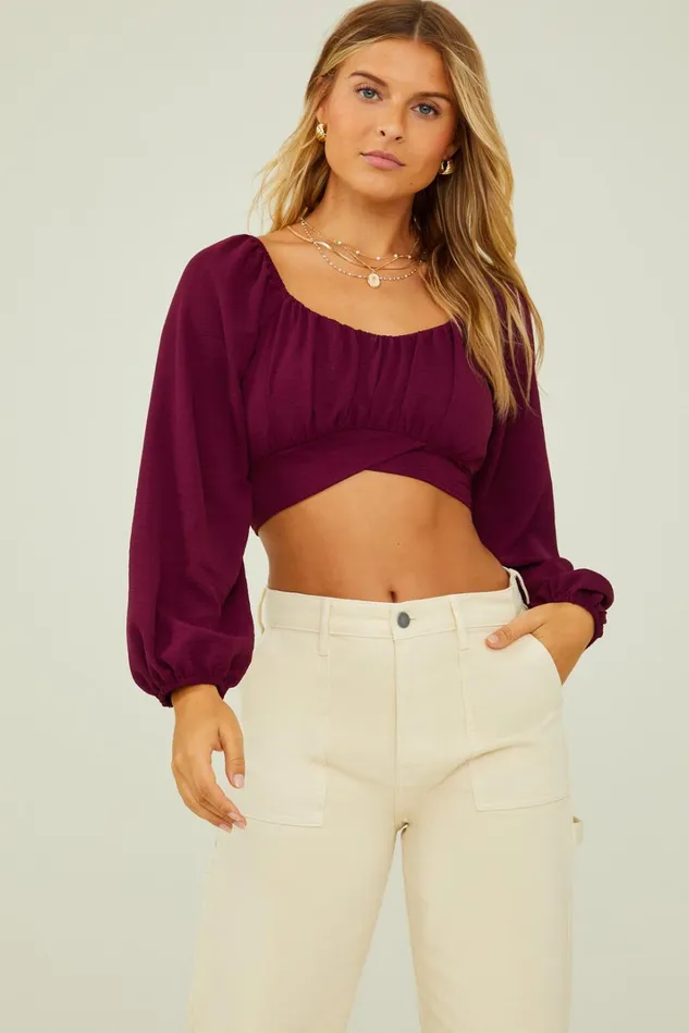 Altar039d State Caroline Crossover Top Women Blouses